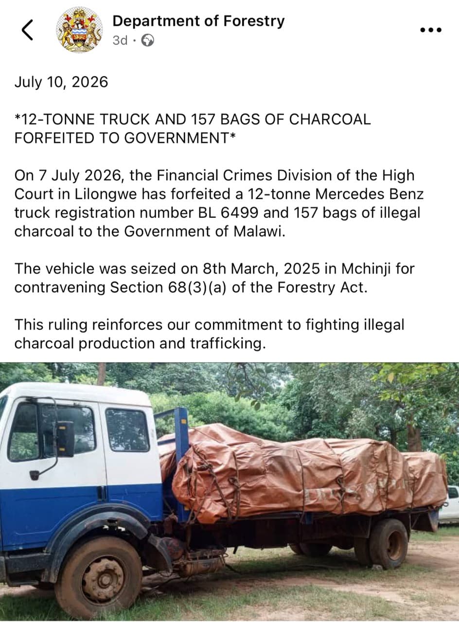 YASCON commends the department of forestry for fighting against charcoal trafficking